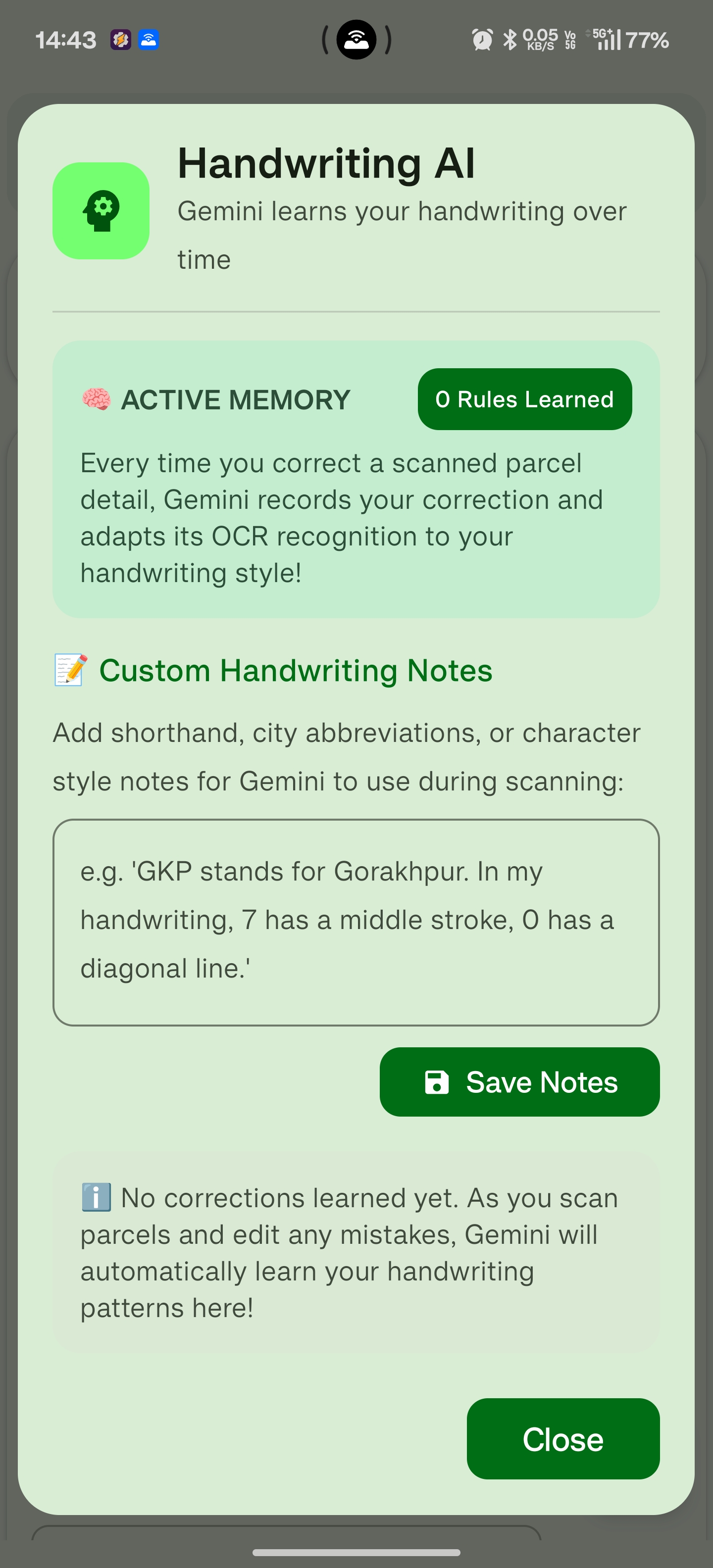 Handwriting AI Integration